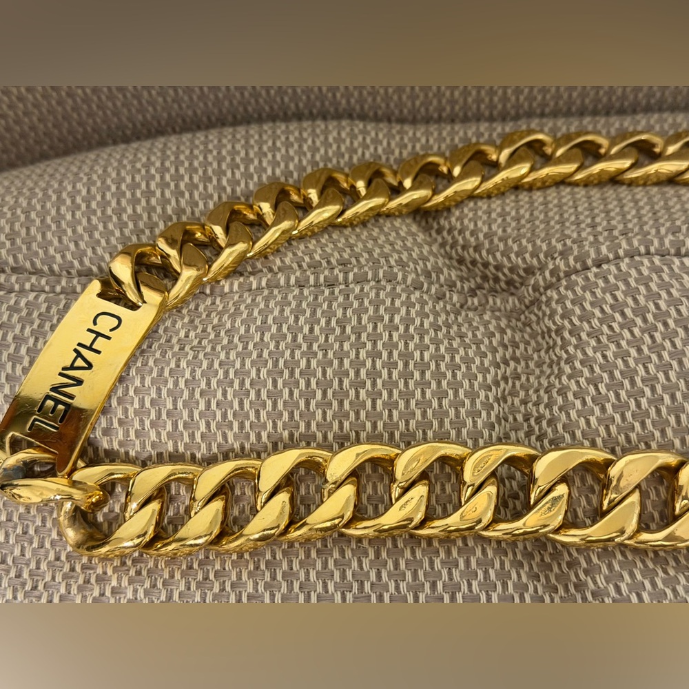 Vintage CHANEL Nameplate Belt or Necklace 1988 - Picture 5 of 8